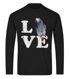 i love my african grey parrot   bird lovers gift