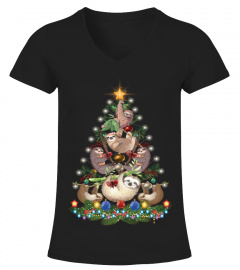 Christmas T-Shirt for Sloths Lovers