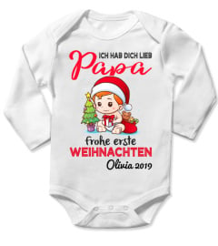 ICH HAB DICH LIEB PAPA FROHE ERSTE WEIHNACHTEN