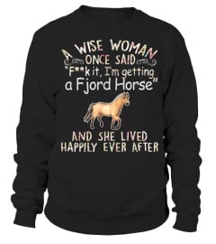 Funny Woman With Fjord Horse