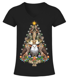 Christmas T-shirt for owl Lovers