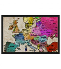 Carte d'Europe des langues (Paillasson)