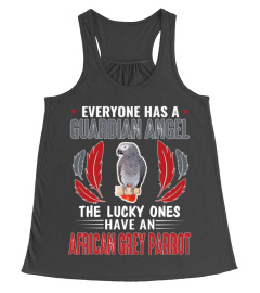 Everyone has a guardian angel African Grey Parrot