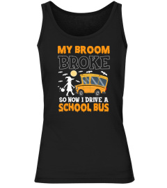 A WITCH AND A SCHOOL BUS DRIVER - Happy Halloween Design T-Shirt