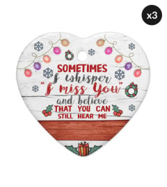 I Whisper I Miss You Ornament