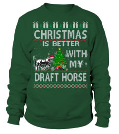 Christmas is better with my draft horse