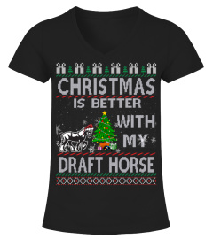Christmas is better with my draft horse