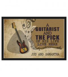 A guitarist and the pick of his life liver here guitar doormat