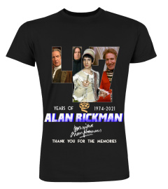 ALAN RICKMAN 47 YEARS OF 1974-2021