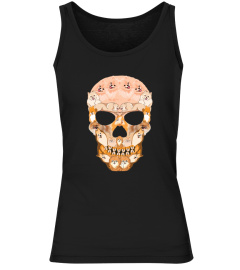 HALLOWEEN SKULL SHIRT WITH POMERANIAN