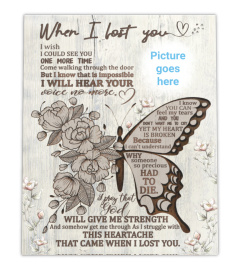 When I Lost You Memorial Canvas