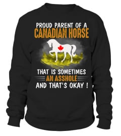 Proud parent of a canadian horse