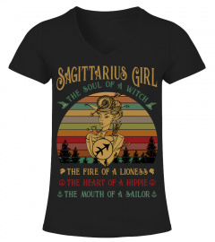 Sagittarius Girl The Soul Of A Witch Awesome T shirt Shirt