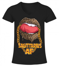 Sagittarius AF Girl, Juicy Lips, Sagittarius leopard print, Golden chain, Astrology girls &amp; women wi