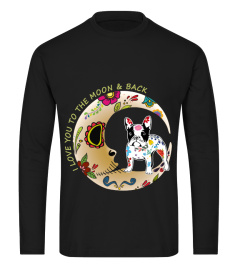 French Bulldog Moon & Flowers