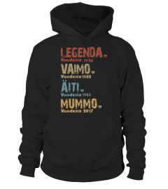 Legenda Vaimo äiti Mummo | Custom Year | Legend Wife Mother Grandmother FI