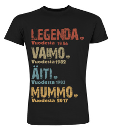 Legenda Vaimo äiti Mummo | Custom Year | Legend Wife Mother Grandmother FI