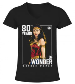80 Years Of Wonder Woman T Shirt