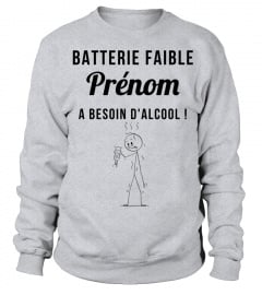 BATTERIE FAIBLE X A BESOIN D'ALCOOL
