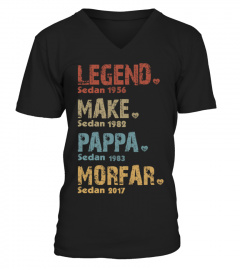 Legend Make Pappa Morfar| Custom Year | Legend Husband Father Grandfather SW