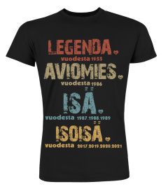 Middle Legenda Aviomies Isä Isoisä | Custom Year | Legend Husband Daddy Grandpa FI