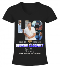 GEORGE CLOONEY 43 YEARS OF 1978-2021