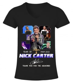 NICK CARTER 32 YEARS OF 1989-2021