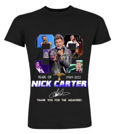 NICK CARTER 32 YEARS OF 1989-2021