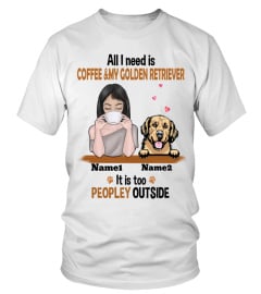 Custom Golden Retriever Mom &amp; Coffee