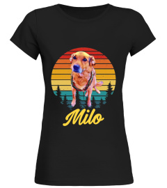 Retro vintage sunset Milo design