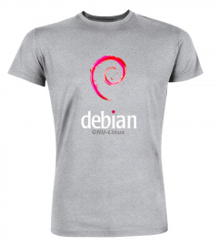 GNU-Linux Debian Fan Shirt Swirl Fancy