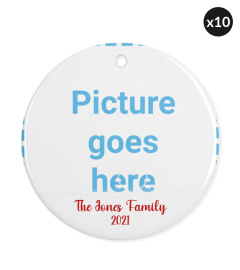 EN - PERSONALIZED FAMILY PICTURE ORNAMENT