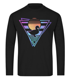 Duck Retro 80s EDM Synthwave T-Shirt