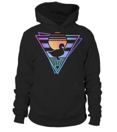 Duck Retro 80s EDM Synthwave T-Shirt