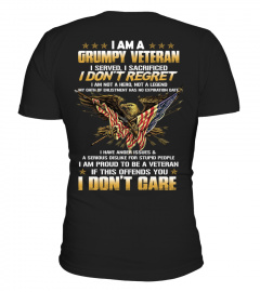 I am a grumpy veteran t-shirt