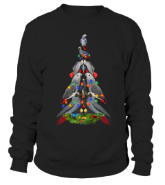 CHRISTMAS SHIRT WITH GREY PARROT