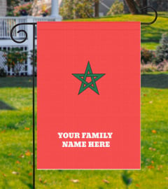 Moorish Personalized Custom Name House Garden Flag