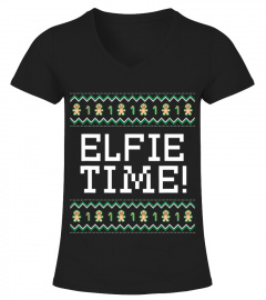 Elfie Time Christmas Outfit Xmas Costume Family Vacation T-Shirt