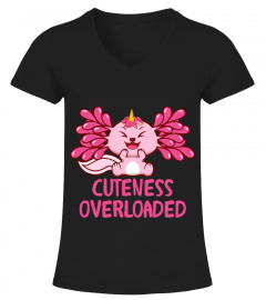 Kawaii Cuteness Overloaded Axolotl Cat Unicorn Lover Gir Boy T-Shirt