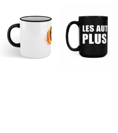 lot de deux tasses logo de la chaine