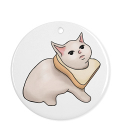 Cat in bread illustration