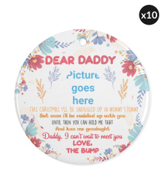 Personalized Dear Daddy Floral