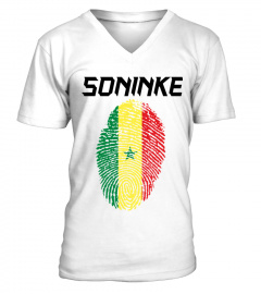 T-shirt blanc col rond "Soninké"