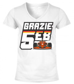 F1DR71-009-WT.Grazie Sebastian Vettel T-shirt essentiel