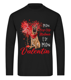 Mon Berger Belge Malinois est mon valentin