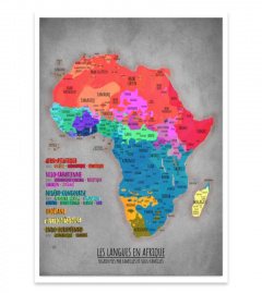 Les langues d'Afrique | original | sans frontières (poster)