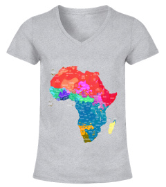 Les langues d'Afrique | noir | sans frontières (tshirt)