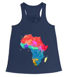 Les langues d'Afrique | noir | sans frontières (tshirt)