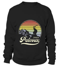 Pelvoux Sunset retro logo