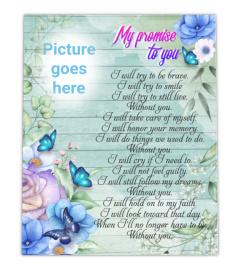 My Promise To You Memorial Canvas